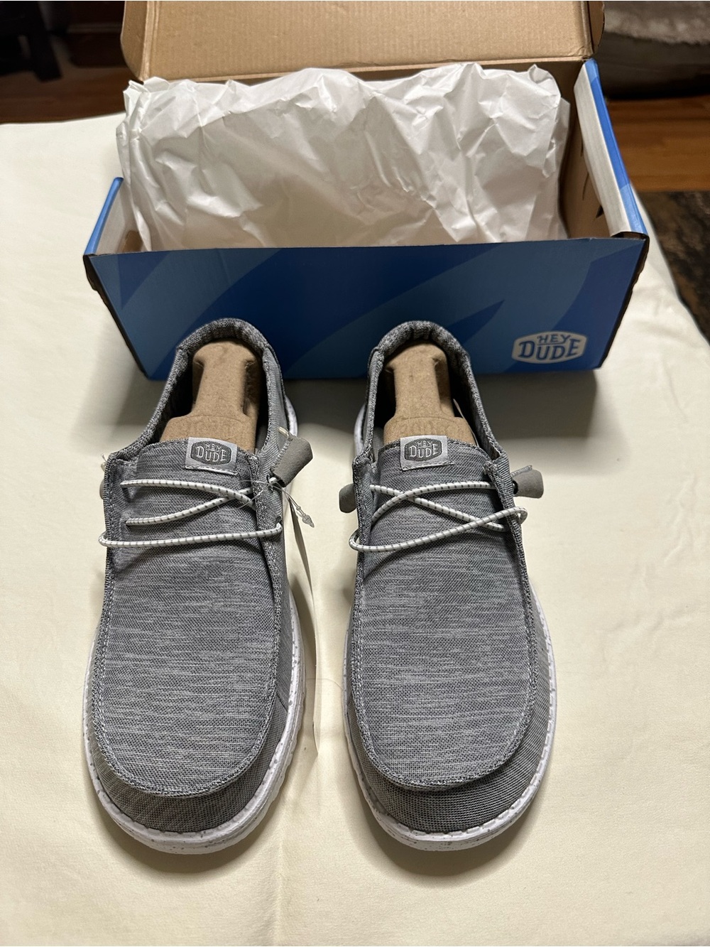 Hey Dude Gray Slip-On Canvas Loafers